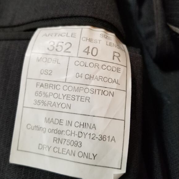 Angelo Rossi Black Hand Tailored Micro Tech Blazer Sport Coat Jacket Size 40 R - Picture 10 of 14